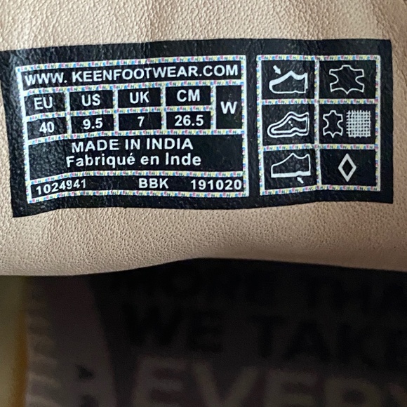 Keen Lorelai II Blue Leather Slip-On Sneakers Sling Back Size 9.5 - Picture 10 of 12